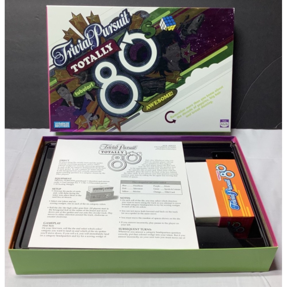 2006 Parker Brothers Trivial Pursuit Totally 80's Edition Board Game complete